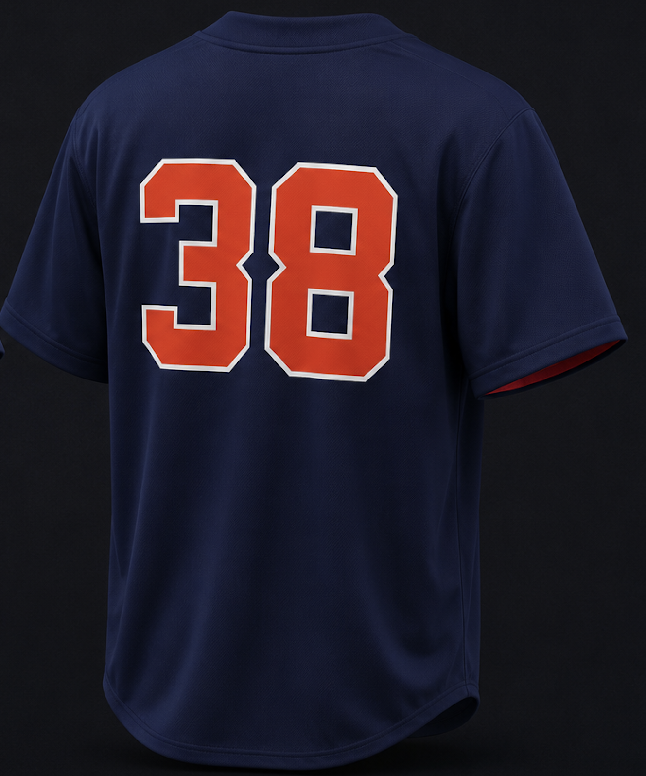 Navy jersey back