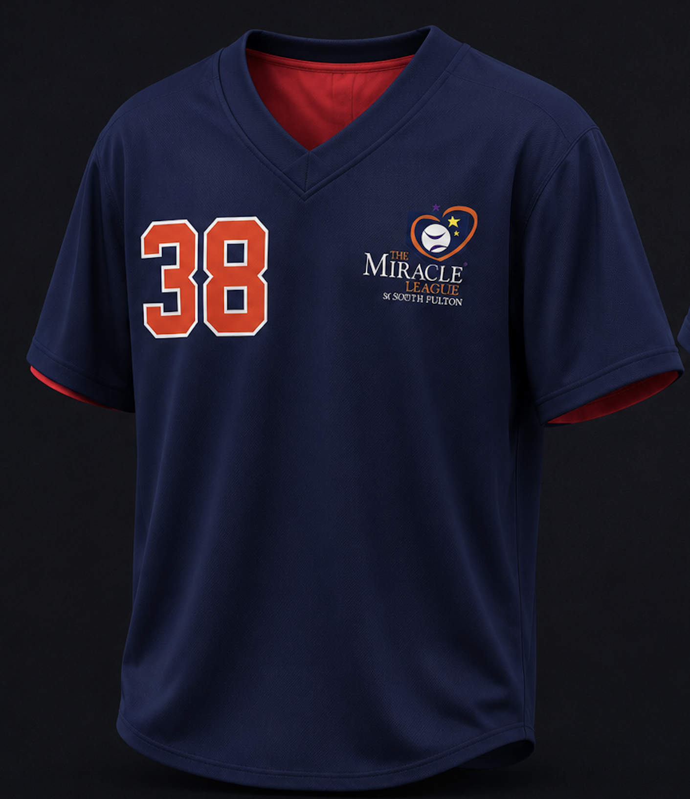 Navy jersey front